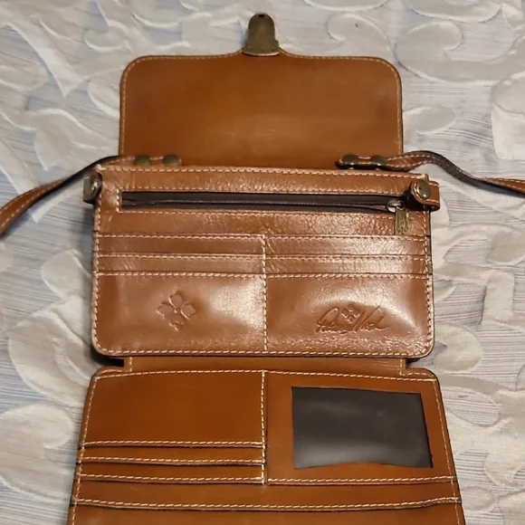 Patricia Nash Brown Leather Crossbody Bag - Picture 4 of 5